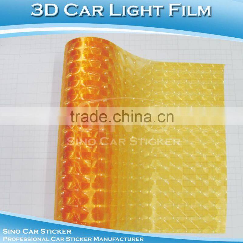 CARLIKE 12"x394" 3D Lens Green Adhesive Film Car Headlight Vinyl