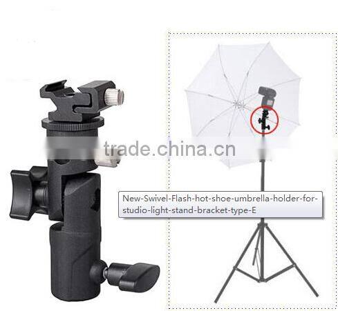 E Speedlite Flash Mount Holder For Light Stand Photo Video Studio Umbrella Hole