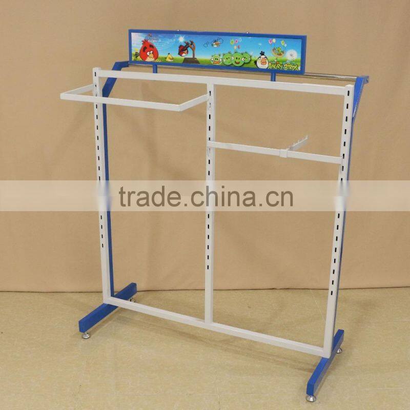 Metal multi-purpose rack hanging clothing display racks display stand