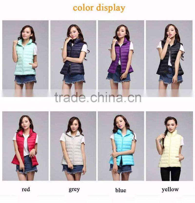 purple Puffer polyester Waistcoat Women