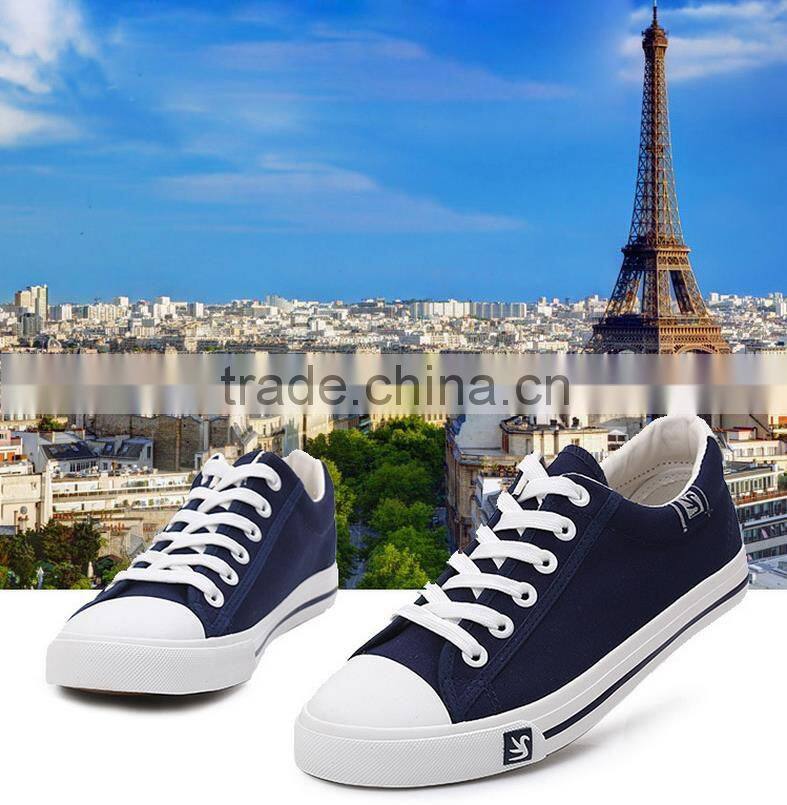 Popular fashion hot sale 2016 new model canvas shoes