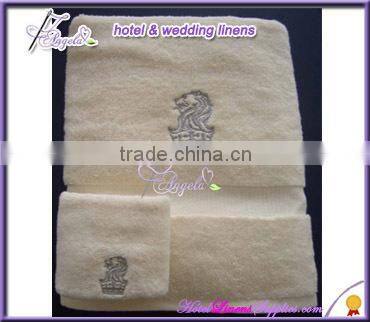 wholesale good water absorption white towels for hotels, spas, motels