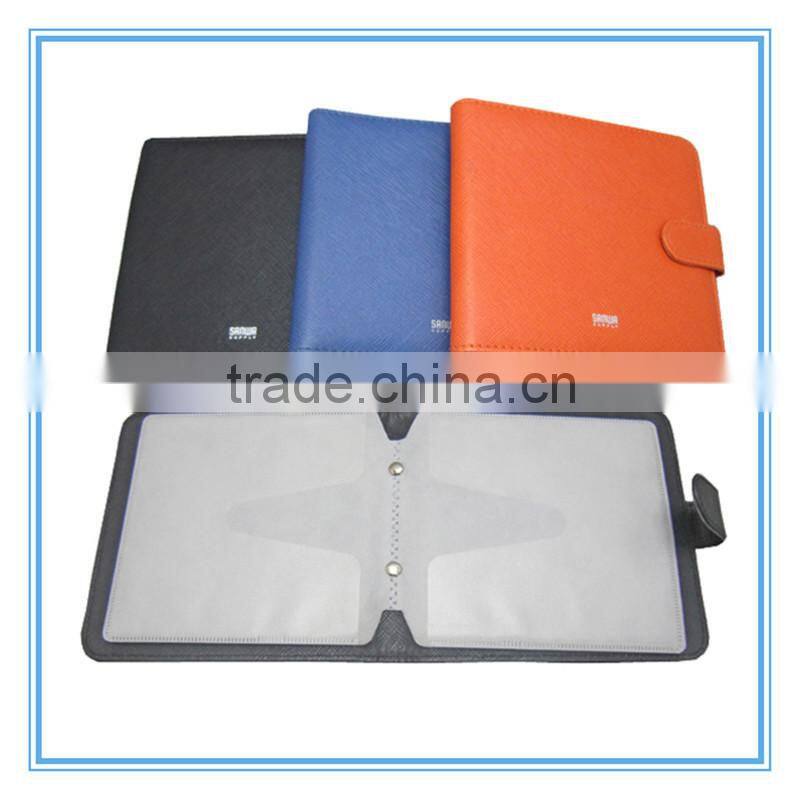 High quality customizable color PVC/PU leather material CD case