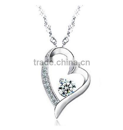 Latest design chain link fashion hollow heart and diy charm bracelet