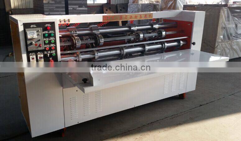 Manual operate Import & export carton box forming manufacture corrugated cardboard thin knife slitting the edge machine