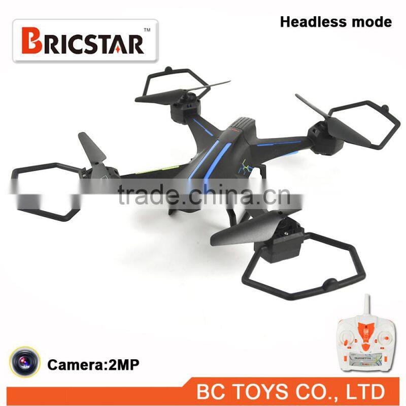 Smartphone control 2.4G 4ch rc drone wireless camera fpv with led lights and headless mode.