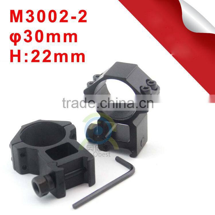 2pcs Scope Flashlight Rings 30mm Medium Moderate Profile Picatinny W/ Rail Mount