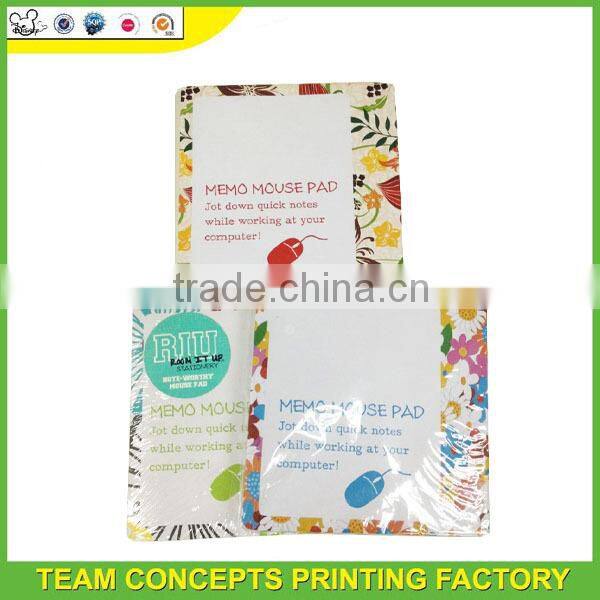 Customised paper memo mouse pad