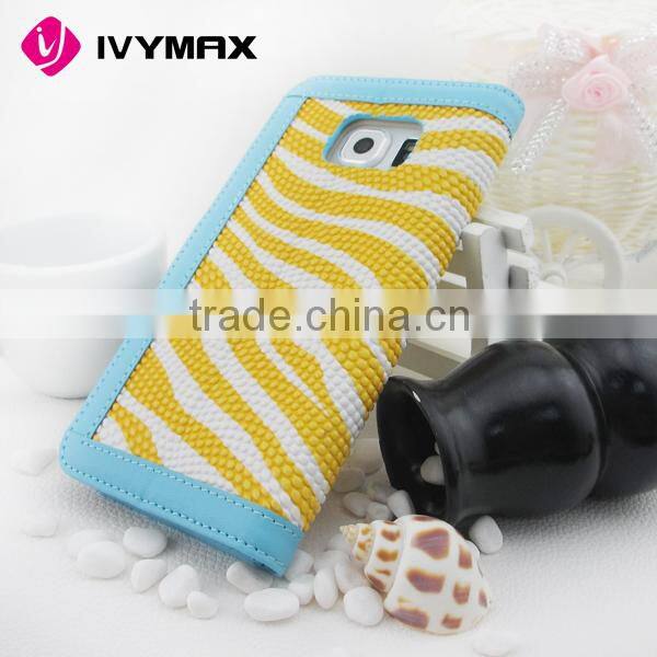 New Colorful wallet leather phone case for samsung galaxy s6