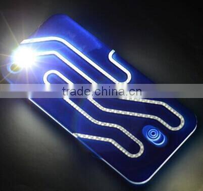 colorful road lines LED flashing case for iphone 5/6/6+
