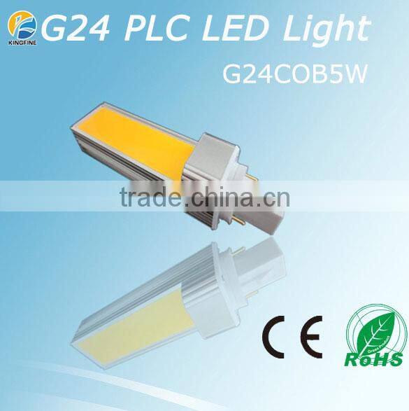 G24 5W Aluminum material COB LED LIGHT White color or Warm color