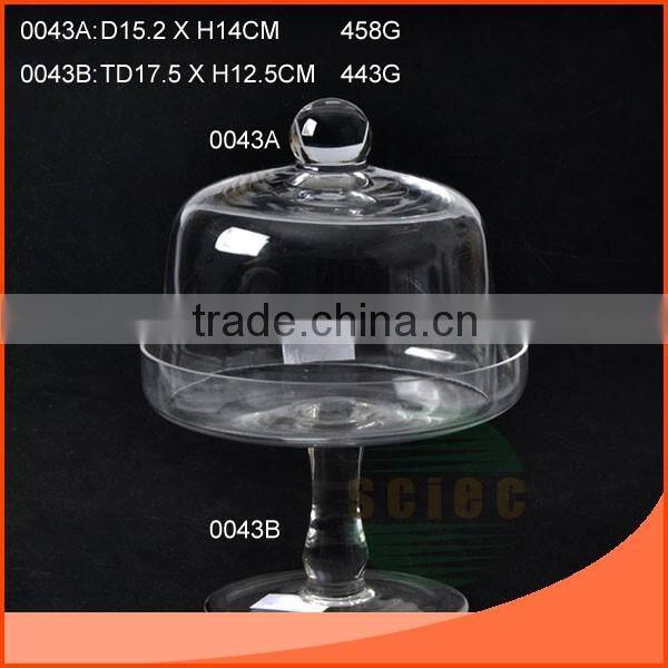 L19.7CM BEAUTIFUL SQUARE BLUE GLASS FOOD HOLDER ON SALE