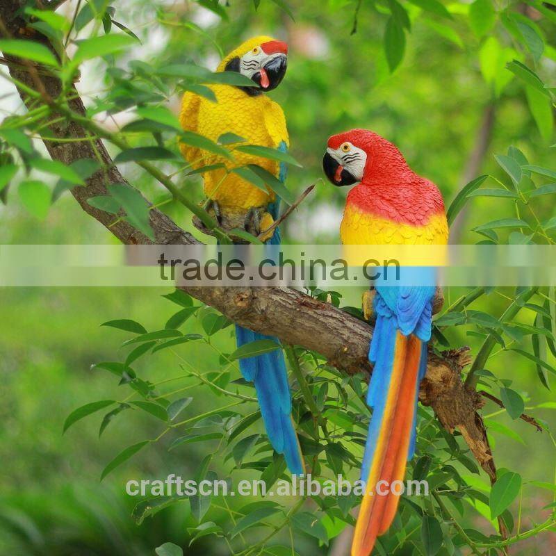 Small decoration resin bird of parrot