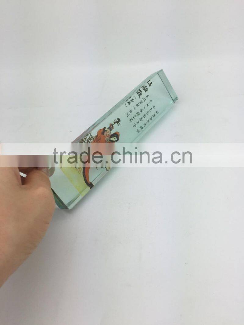 2015 New Design Paperweights, High Quality Customized Glass Crystal Paperweight