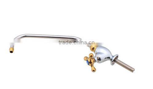 Chrome polished faucet single handle swan kitchen sink faucet