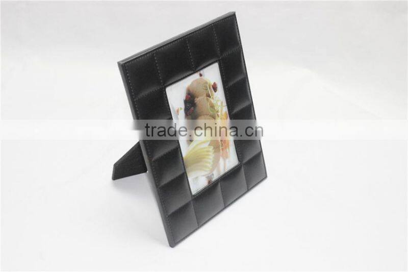 2015 Hot sell luxury high quality square leather photo frame new models