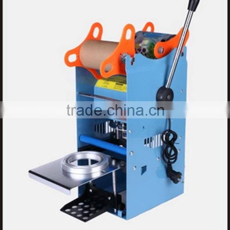 High quality hot sale manual semi automatic bubble tea plastic cup sealer