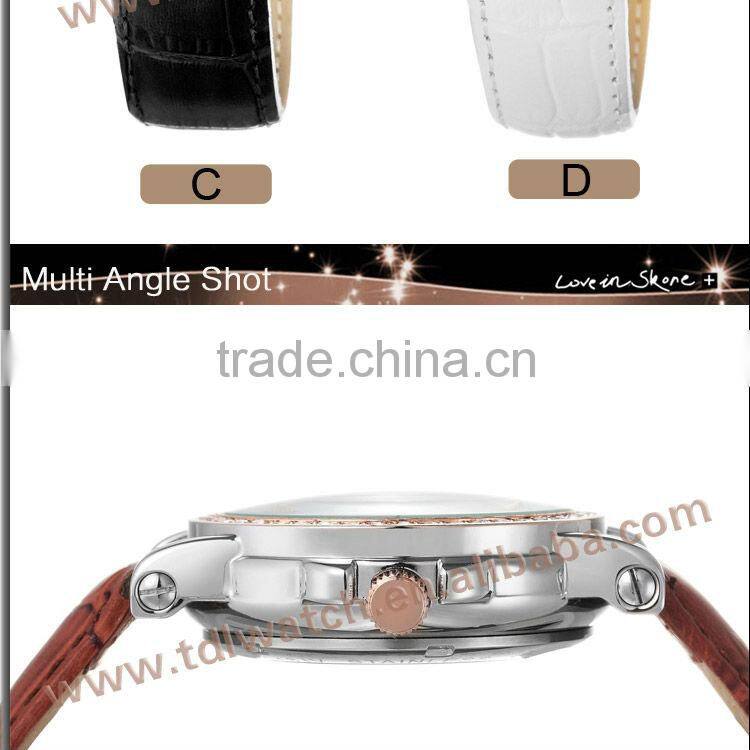 Latest Design Genuine Leather Luxury Machanical Watch