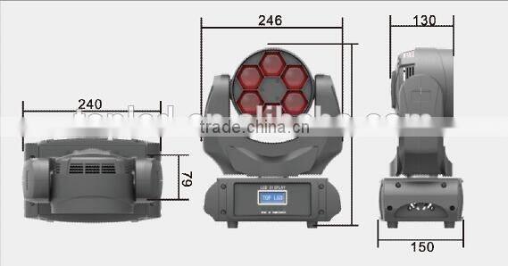 2016 NEW Style and High Quality 6x10W 4 in 1 RGBW Bee-Eyes Type LED Effect Moving Head Light