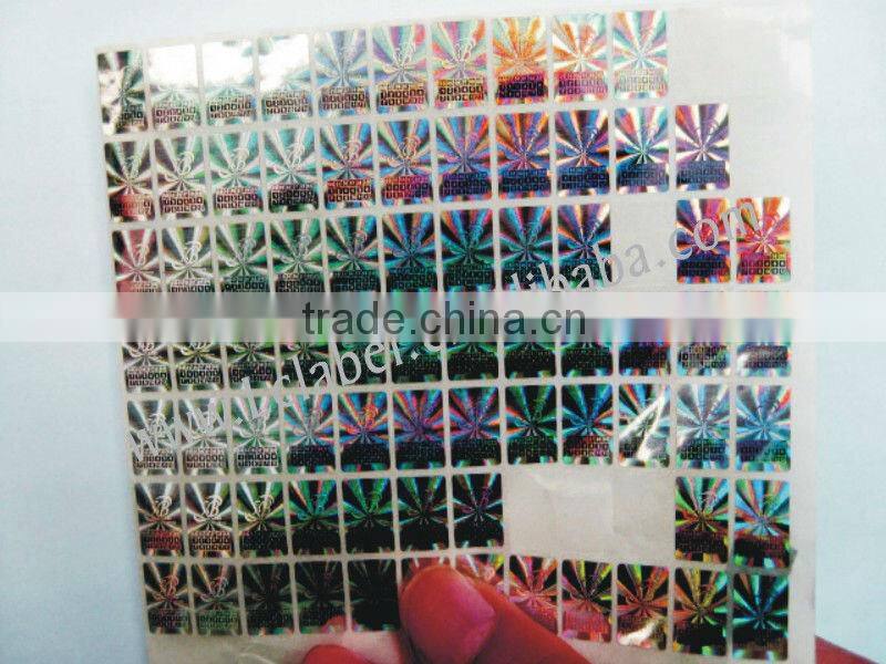 fancy and self-adhesive label laser sticker