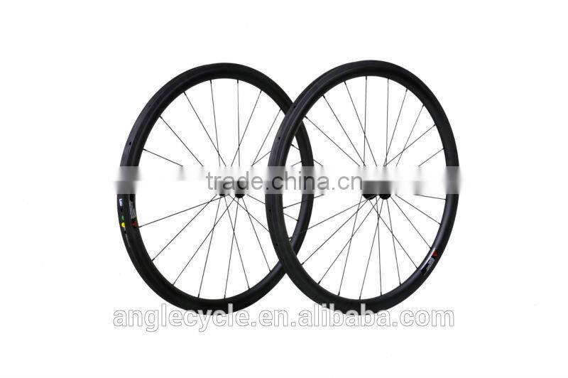 High Quality Carbon Bicycle Tubular Wheelset 38T High stiffness super light chinese carbon Wheel 700c 38mm rim tubular