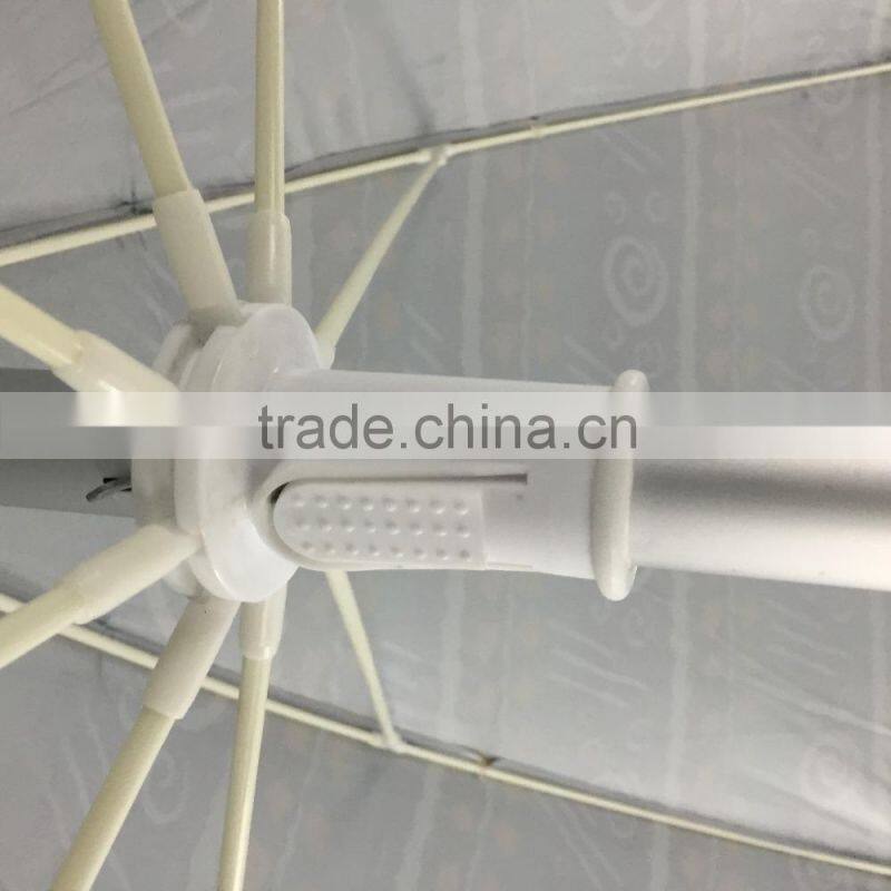 Hot sale cheap windproof 120cm*8K radius polyester uv cloth beach umbrella