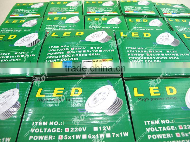 2015 newest 5w high power led ceiling light dome lamp 90-240v