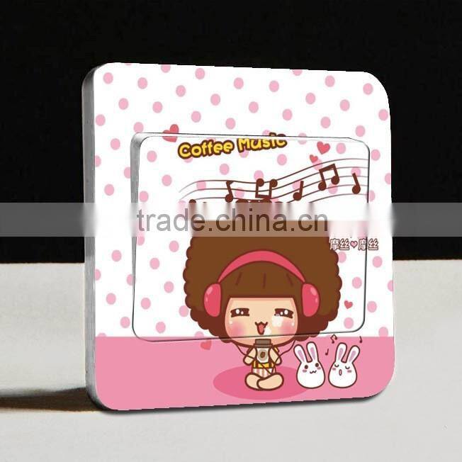 Colorful Cartoon Switch Sticker Label