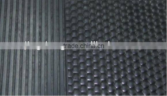 Hammer Grooved with Fine-rib Bottom Rubber Sheet