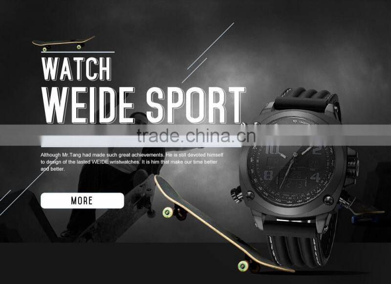 New arrival china suppliers weide watches men luxury LCD digital watch
