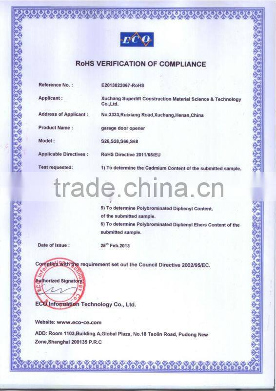 Battery Wireless Garage Door Door Lock Fixed Code Set