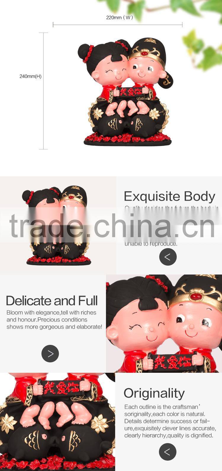 Wholesale custom 3D shape Wedding Gifts and Decoration traditional couple Europe religious figurine