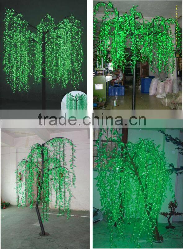 Hot-sale weeping willow garden decorative led tree