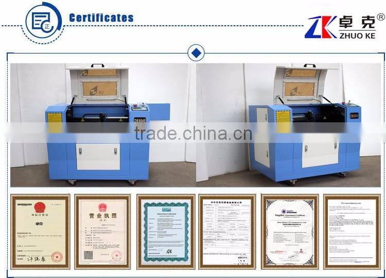 100W 3D Laser Tube ZK-6040 Laser Engraving Cutting Machine With Up And Down Platform With Leetro Control System