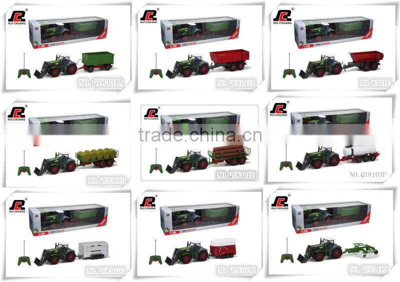 1:28 4CH RC Tractor wholesale toys with RoHS EN71