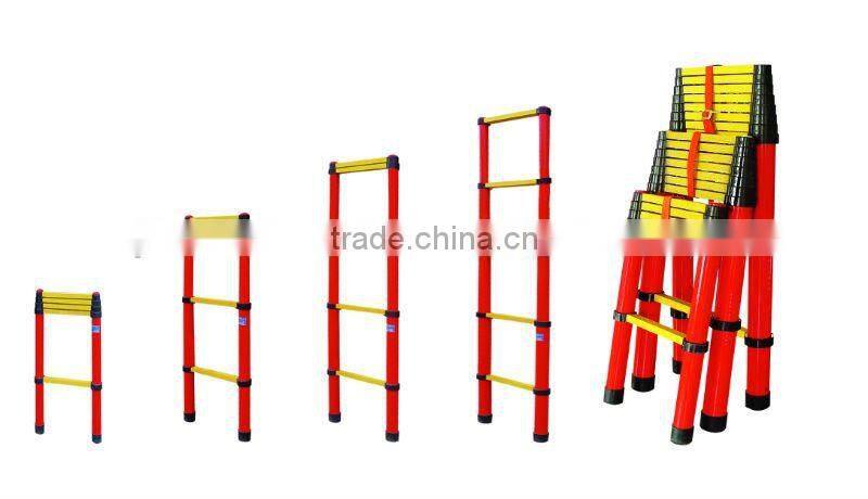 Super light fiberglass telescopic ladder