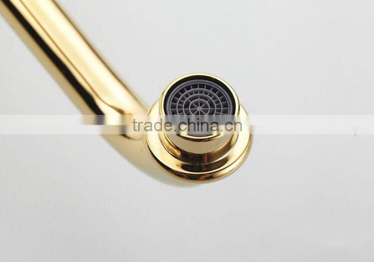 Popular in European country gold kitchen tap,artistic brass bathroom faucet