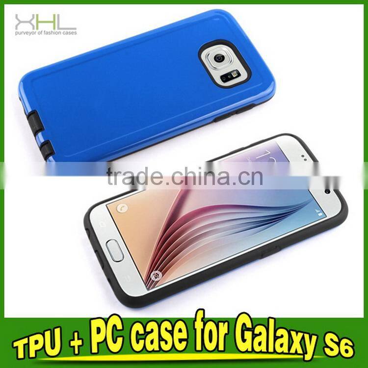 Factory hot sell for samsung s6 pc tpu combo cover
