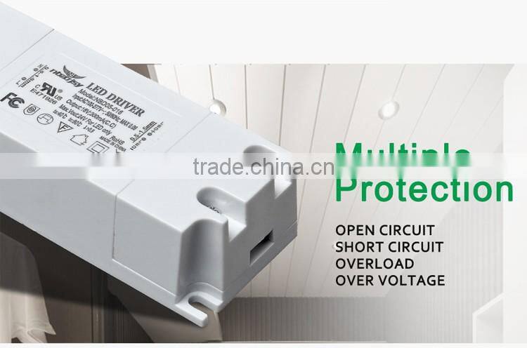 12w constant current led power supply PF0.9 THD15% for down light with 5years warranty