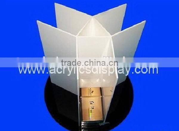 Economic professional 3 tier acrylic bottle display stand