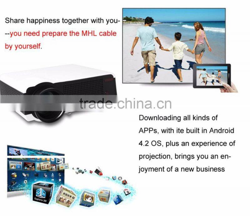 Full HD LED86+ LCD Projector 3D 160W 2800lumens LED Home Theater Projector