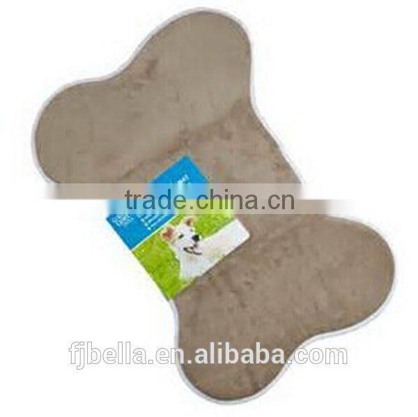 Dog Bone Shape Memory Foam Pet Bed Mat Pet Bowl Mat