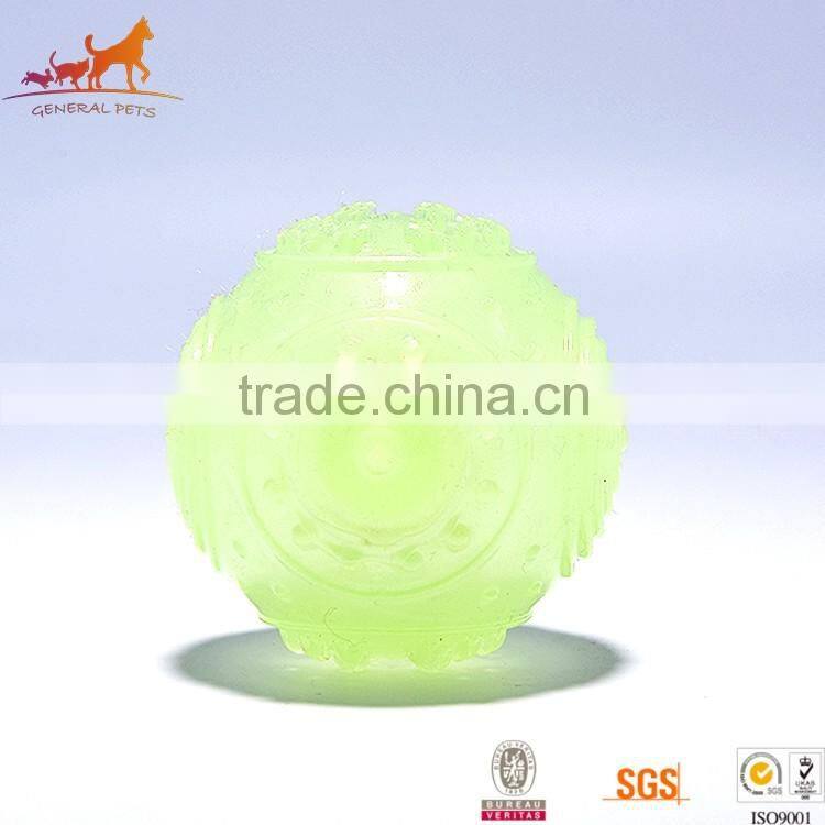 Pet Fetch Glow In The Dark Squeaky Dog Toy Ball Thrower