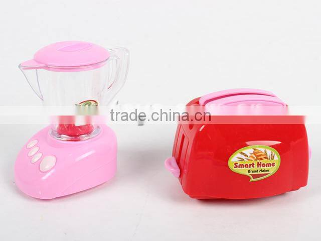 Novetly hot selling plastic pretend play bread maker/toaster wind up kitchen set toy