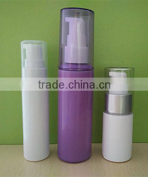 40ml PET material plastic bottle with clear cap and lotion pump for essential oil