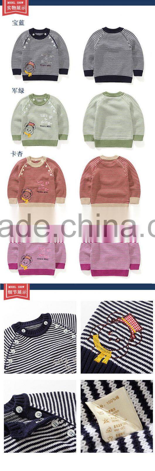 Child Clothing Sweater Designs for Kids Handmade Baby Sweater for Boy