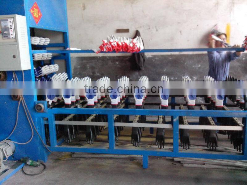 full sizes latex palm coated blue safety gloves