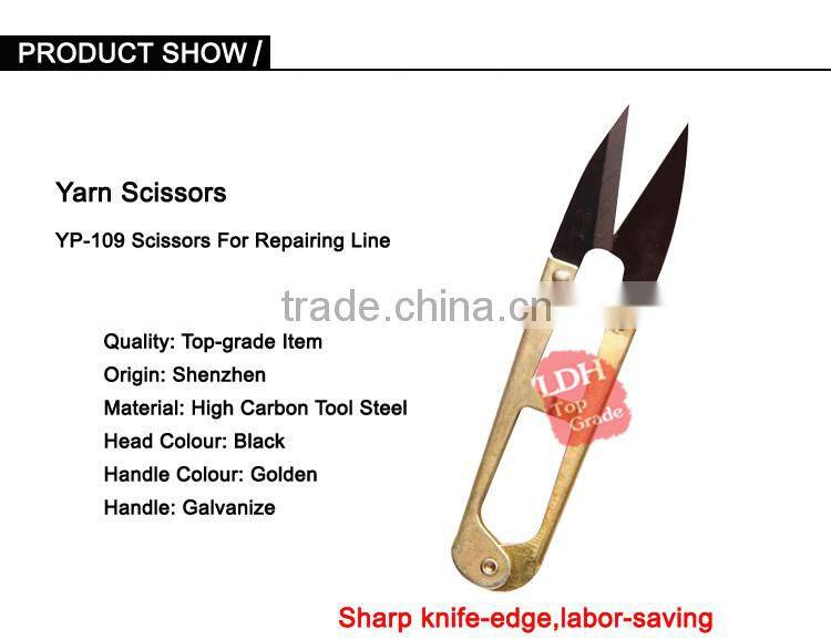 High Quality YP109 Outlets Galvanized Handle Yarn Scissor For Cross Embroidery