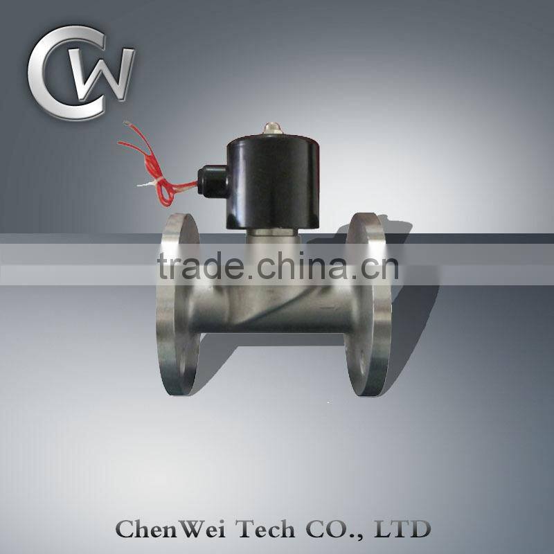 2WBF Stainless Steel Water Solenoid Valve With Flange