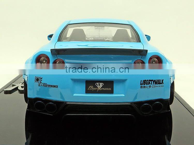 R35 1:18 LB WORKS BABYBLUE Top Quality Custome making 1/18 Diecast Toy Vehicle Model Car